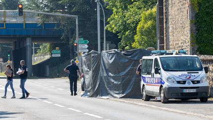 Le 14 juin 2023, un policier a tué un automobiliste à Saint-Yrieix (Charente) après un refus d'obtempérer. (QUENTIN PETIT / MAXPPP)