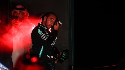 Lewis Hamilton (Mercedes) après le Grand Prix d'Arabie saoudite, le 5 décembre 2021 à Djeddah (ANTONIN VINCENT / DPPI via AFP)