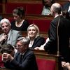 Marine Le Pen, présidente du groupe RN à l'Assemblée nationale, le 21 juin 2022. (ARTHUR NICHOLAS ORCHARD / AFP)