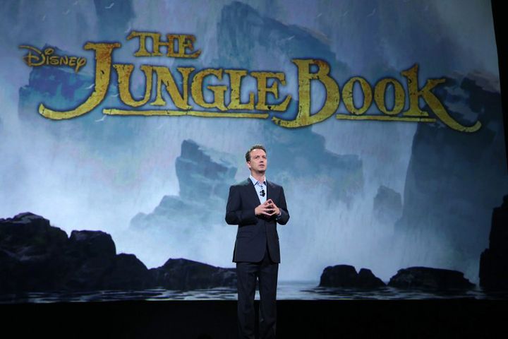 L'annonce d'une nouvelle adaptation du "Livre de la jungle" au salon D23 Disney, à Los Angeles, le 15 août 2015.
 (Jesse Grant / GETTY IMAGES NORTH AMERICA / AFP)