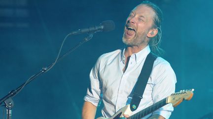 Thom Yorke de Radiohead en concert à Nîmes, le 10 juillet 2012.
 (Sylvain Thomas / AFP)