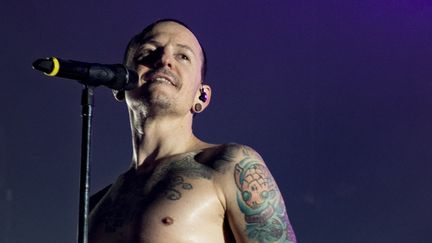 Chester Bennington, le chanteur de Linkin Park, le 3 juillet 2017
 (Dafydd Owen / Nurphoto / AFP)