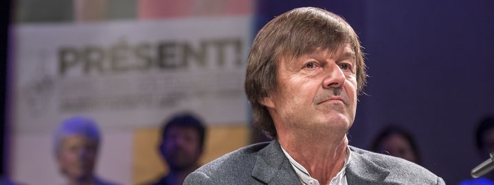 Nicolas Hulot, le 23 mars 2017 à Paris. (GILLES ROLLE / REA)