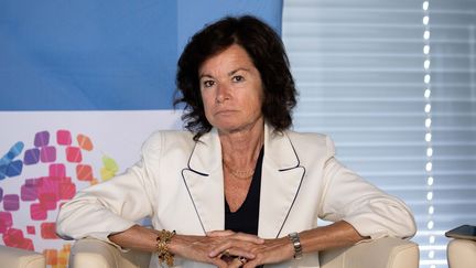 La journaliste Sylvie Pierre Brossolette. (CHRISTOPHE MORIN / MAXPPP)