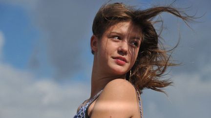 Adele Exarchopoulos à Rome en octobre 2013
 (TIZIANA FABI / AFP)