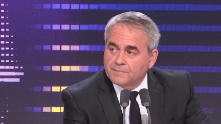 Xavier Bertrand, président LR de la région Hauts-de-France, invité du 8h30 franceinfo le 16 octobre 2023. (franceinfo)