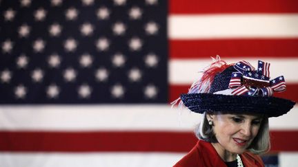 Mary Ann Taylor soutient Rick Santorum, Caroline du Sud, 17 janvier 2012. (MATT ROURKE / AP / SIPA)