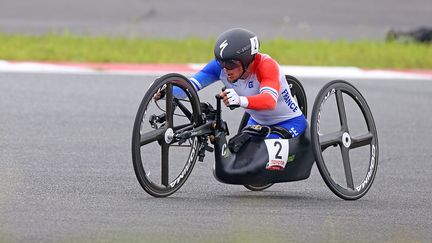 Vice-champion du monde de course sur route, Loïc Vergnaud vise une deuxième médaille à Tokyo. (France Paralympique)