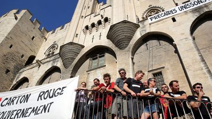 Les intermittents mobilisés à Avignon (juin 2014)
 (Angélique Surel / Le Dauphiné Libéré / PhotoPQR / MaxPPP)