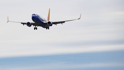 Un Boeign 737 800, lors d'un vol aux Etats-Unis. (JIM WATSON / AFP)