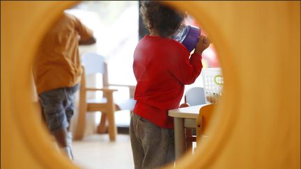 La crèche multi accueil "Le Sourire du Chat" à Paris, le 29 août 2018. (LUC NOBOUT / MAXPPP)