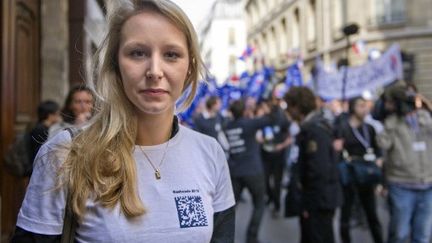 Marion Maréchal-Le Pen lors du défilé du 1er mai 2011 (BERTRAND LANGLOIS / AFP)