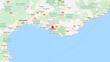 Marseille, dans les Bouches-du-Rhône. (GOOGLE MAPS)