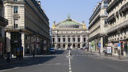 L'Opéra Garnier, le 8 avril 2020, à Paris. (QUENTIN DE GROEVE / HANS LUCAS / AFP)