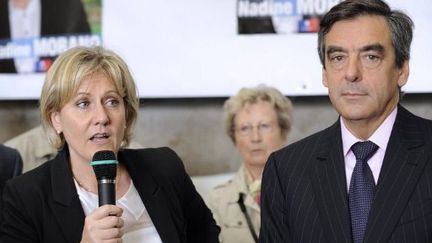 Nadine Morano a reçu, mercredi 13 juin, le soutien de François Fillon. (JEAN-CHRISTOPHE VERHAEGEN / AFP)