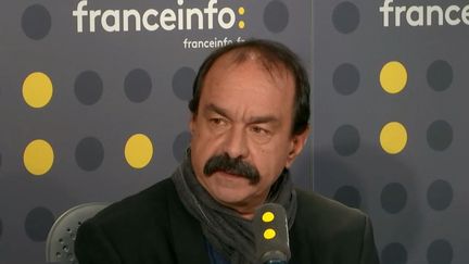 Le secrétaire général de la CGT Philippe Martinez était l'invité de franceinfo lundi 9 décembre 2019. (FRANCEINFO / RADIO FRANCE)