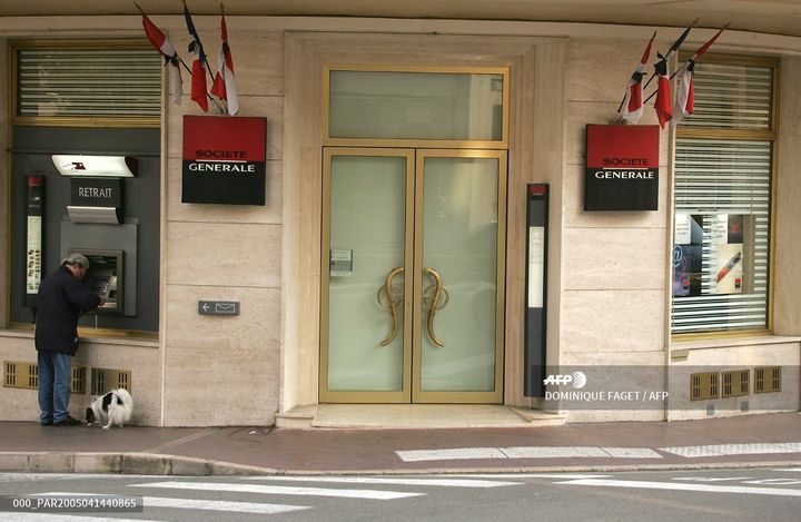 Une agence de la Société Générale à Monaco, le 14 avril 2005. (DOMINIQUE FAGET / AFP)