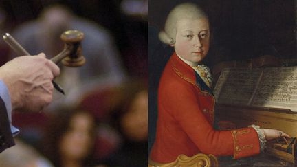 Portrait de Mozart âgé de 13 ans, attribué au maître véronais Giambettino Cignaroli en vente chez Christie's le 27 novembre 2019 (JEFF PACHOUD / AFP / Christie's)