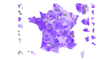 CARTE. Législatives : la France du vote En marche ! au premier tour (NICOLAS ENAULT / CARTO)