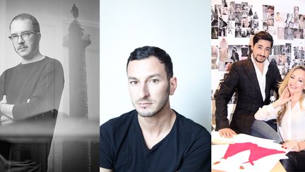 Marco Zanini, Serkan Cura, Tamara Ralph et Michael Russo, les 3 créateurs membres invités de la haute couture printemps-été 2014, qui défile à Paris en janvier 2014.
 (DR)