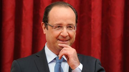 Le pr&eacute;sident de la R&eacute;publique, Fran&ccedil;ois Hollande, le 9 juillet 2013 &agrave; l'Elys&eacute;e. (WITT / SIPA)