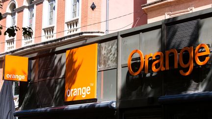 Une boutique Orange à Toulouse (Haute-Garonne), le 5 mai 2020. (Photo d'illustration) (MATTHIEU RONDEL / HANS LUCAS / AFP)
