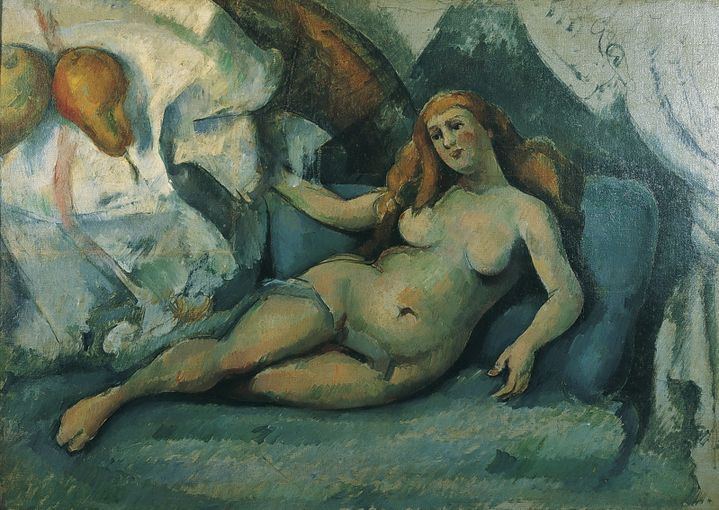 Paul Cézanne, "Femme nue et poires (Leda II), 1885-1887 - Von der Heydt-Museum, Wuppertal
 (hoto: Medienzentrum, Antje Zeis-Loi / Von der Heydt-Museum Wuppertal)