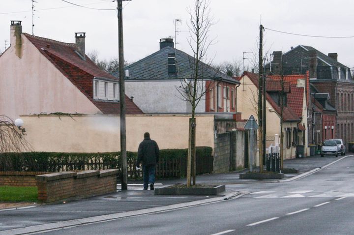 La silhouette de Laurent Serubuga, &agrave; Cambrai (Nord), le 28 janvier 2014. (GAEL COGNE / FRANCETV INFO)