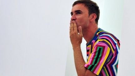 Raf Simons en septembre 2011, à Milan, lors des défilés des collections pap pé 2012
 (C.Cacace. AFP)