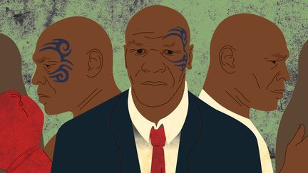 Les mille et une vies de Mike Tyson (visuel d'illustration). (JESSICA KOMGUEN / FRANCEINFO)