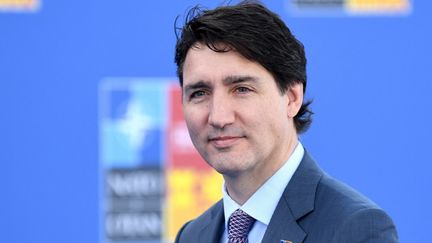 Le Premier ministre canadien, Justin Trudeau, lors d'un sommet de l'Otan à Madrid (Espagne), le 30 juin 2022. (BERTRAND GUAY / POOL / AFP)