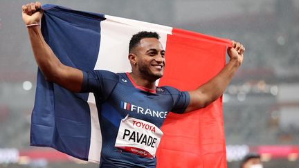 Dimitri Pavadé remporte l'argent au saut en longueur T64 à Tokyo. (France Paralympique)