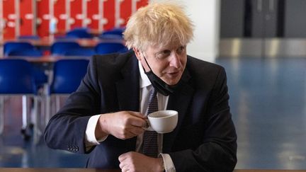 Boris Johnson, le 29 avril 2021, à Londres. (DAN KITWOOD / POOL)