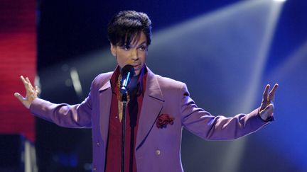 Le chanteur Prince lors de la finale de l'émission "American Idol" au Kodak Theater d'Hollywood (Californie, Etats-Unis), le 24 mai 2006. (CHRIS PIZZELLO / REUTERS)