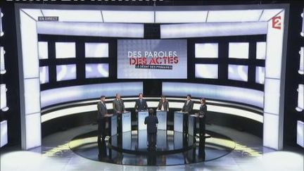 Les six candidats à la primaire PS (France Télévisions)