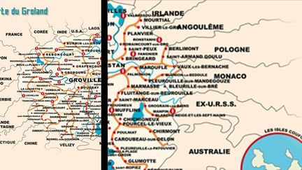 Carte de la présipauté de Groland
 (DR)