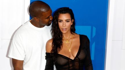 Kim Kardashian et Kanye West au MTV Video Music Awards en août 2016
 (Hubert Boesl/DPA/AFP )