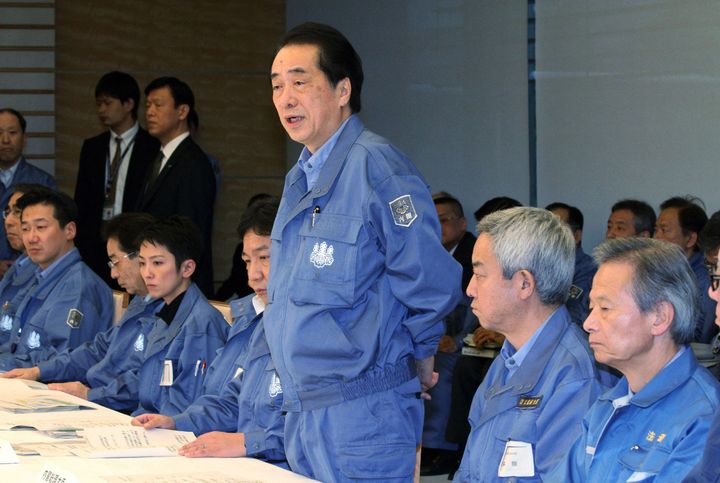 Le Premier ministre japonais, Naoto Kan, parle devant les membres du gouvernement, le 21 mars 2011 à Tokyo (Japon). (JIJI PRESS / AFP)