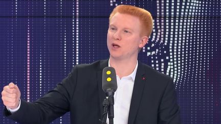 Adrien Quatennens, sur franceinfo, le 2 octobre 2019. (FRANCEINFO / RADIOFRANCE)