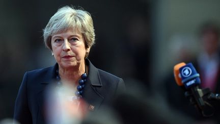 Theresa May, à Salzbourg, le 19 septembre 2018. (CHRISTOF STACHE / AFP)