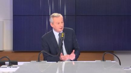 Le ministre de l'Economie, Bruno Le Maire, sur le plateau de franceinfo, le 20 novembre 2018. (FRANCEINFO)