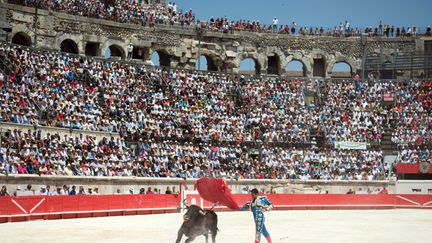 Le 8 juin 2014, lors de la feria de la Pentecôte taurine à Nîmes, dans le sud de la France. Photo d'illustration. (BERTRAND LANGLOIS / AFP)