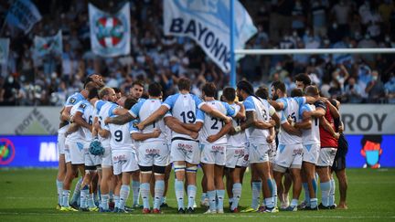 Les joueurs de Bayonne lors d'un match à domicile le 12 septembre 2020. (GAIZKA IROZ / AFP)