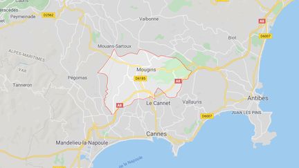 Le cadavre en partie brûlé d'une femme a été découvert&nbsp;le 25 décembre 2019 près d'un étang dans un parc de Mougins, dans les Alpes-Maritimes.&nbsp; (GOOGLE MAPS)