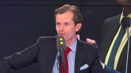 Le député LR de l'Yonne Guillaume Larrivé le 27 septembre 2018 sur franceinfo. (FRANCEINFO / RADIOFRANCE)