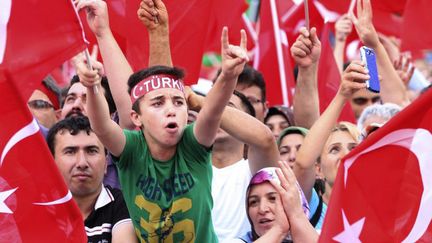 Manifestation à Ankara suite au putsch avorté du 15/07/2016
 (ADEM ALTAN / AFP)