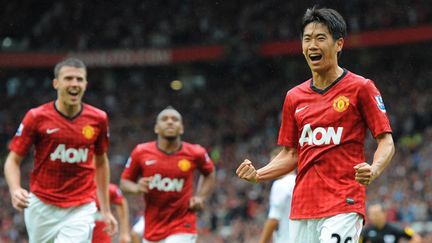 La joie de Kagawa (Manchester United) (ANDREW YATES / AFP)