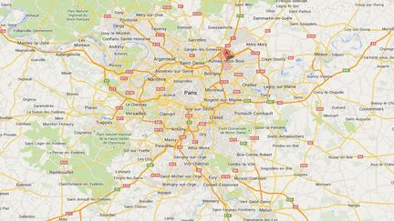 Deux personnes sont mortes dans un accident en tentant de fuir la police, dans la nuit du dimanche 1er au lundi 2 juin 2014, &agrave; Aulnay-sous-Bois (Seine-Saint-Denis). (GOOGLE MAPS)