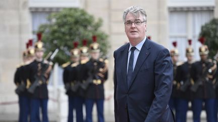 Jean-Paul Delevoye, le 14 mai 2017, à l'Elysée. (STEPHANE DE SAKUTIN / AFP)