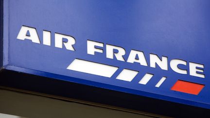 Le logo de la compagnie Air France, le 25 mars 2010 &agrave; Paris. (LOIC VENANCE / AFP)